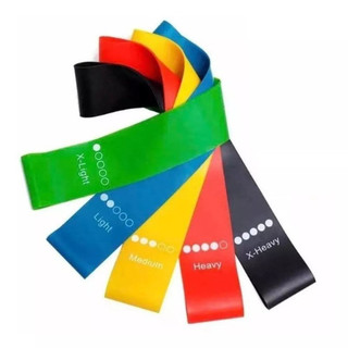 KIT 5 FAIXAS PARA EXERCICIOS DE ACADEMIA