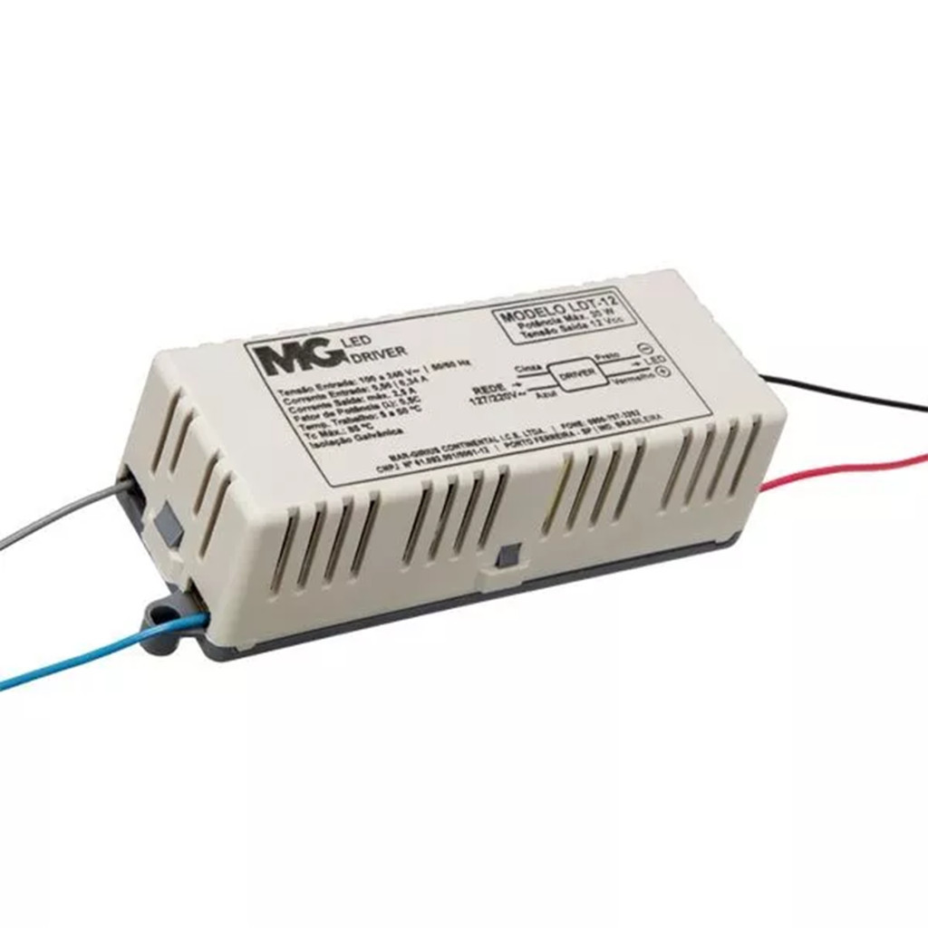 Driver Margirius 12 volts 30w IP-20 -  Bivolt