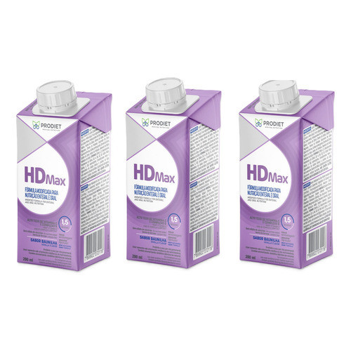 Kit 3 Un Hdmax 200ml Dieta Enteral Sabor Baunilha - Prodiet