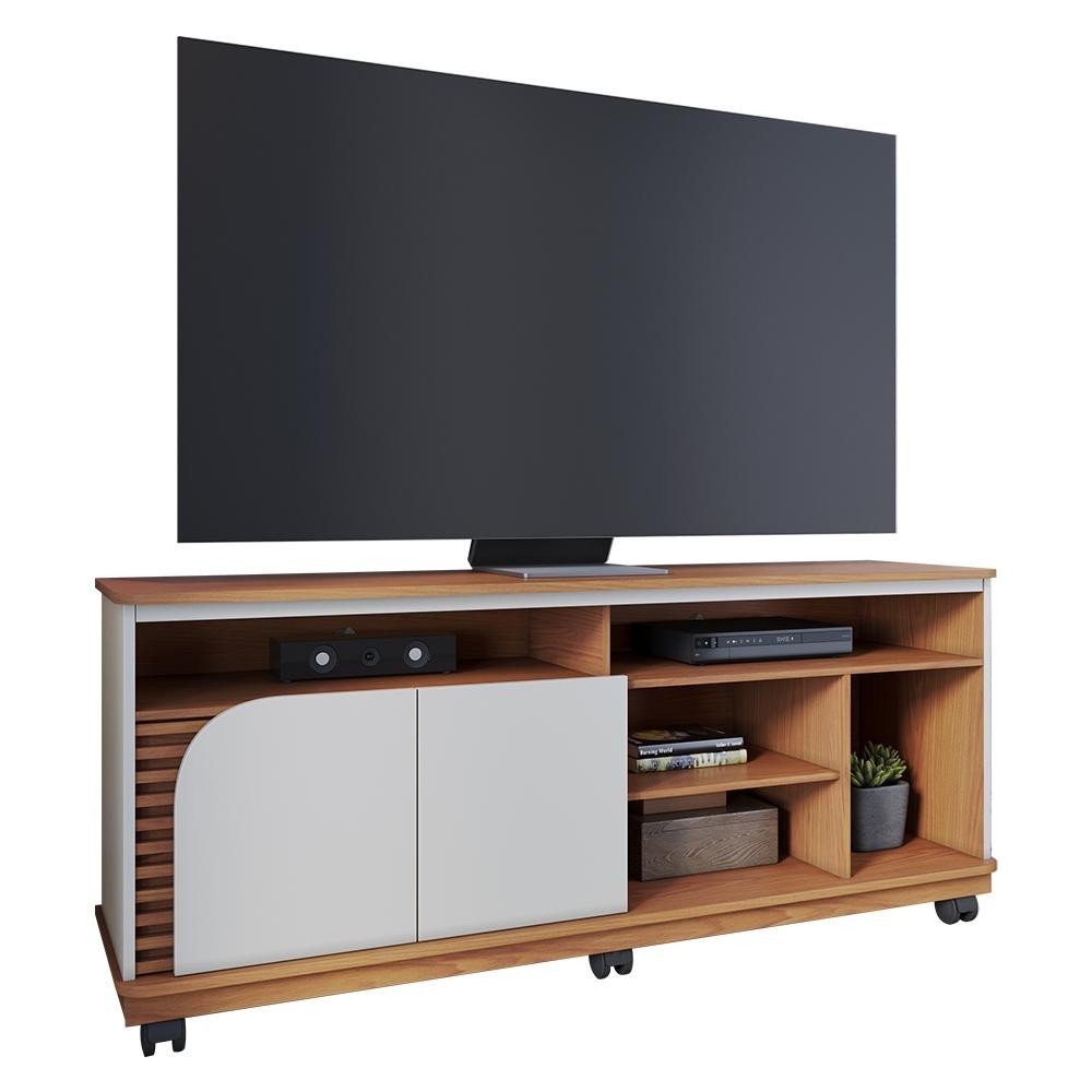 Rack Bancada Jurere Para TV até 65" Polegadas com Rodízios - Home & Living