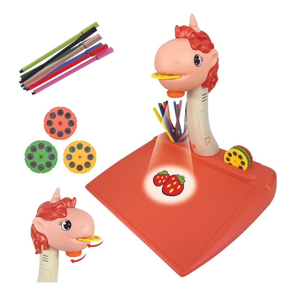 Prancheta Mesa Projetora Desenho Infantil Unicornio Colorir em Oferta na Shopee