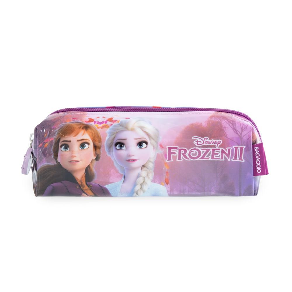 Estojo Escolar Feminino Frozen Lilas em Oferta na Shopee