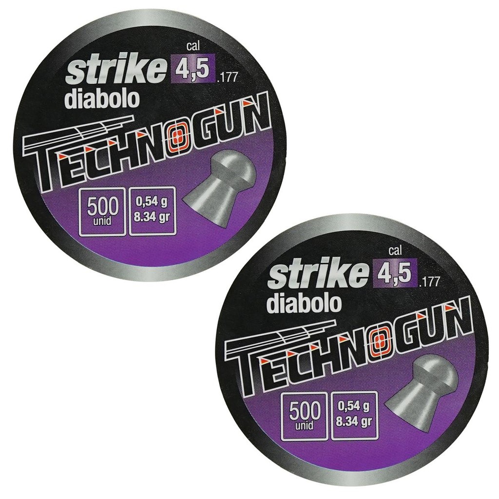 Chumbinho 4.5mm Carabina de Pressao 1000un Strike Diabolo em Oferta na Shopee