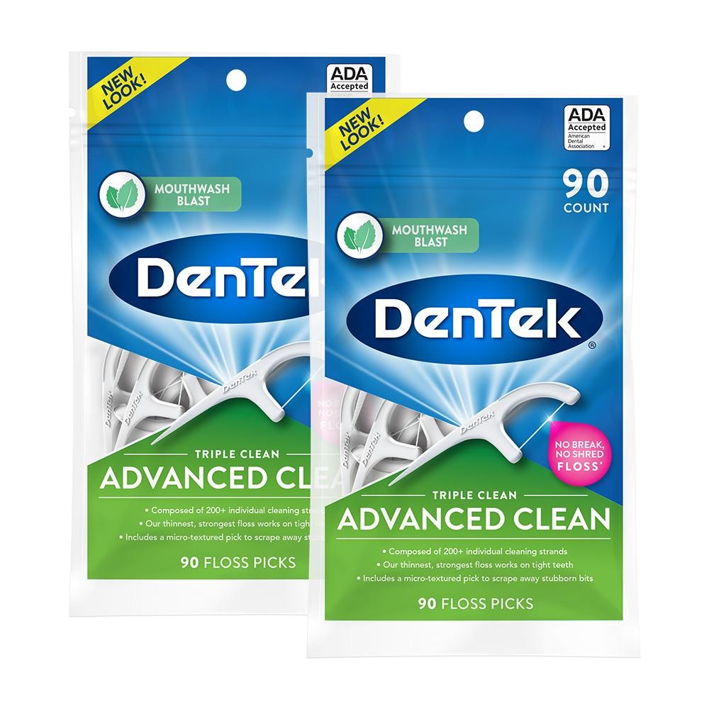 Kit Fio Dental DenTek Floss Picks Triple Clean Advanced Clean 180 unidades em Oferta na Shopee