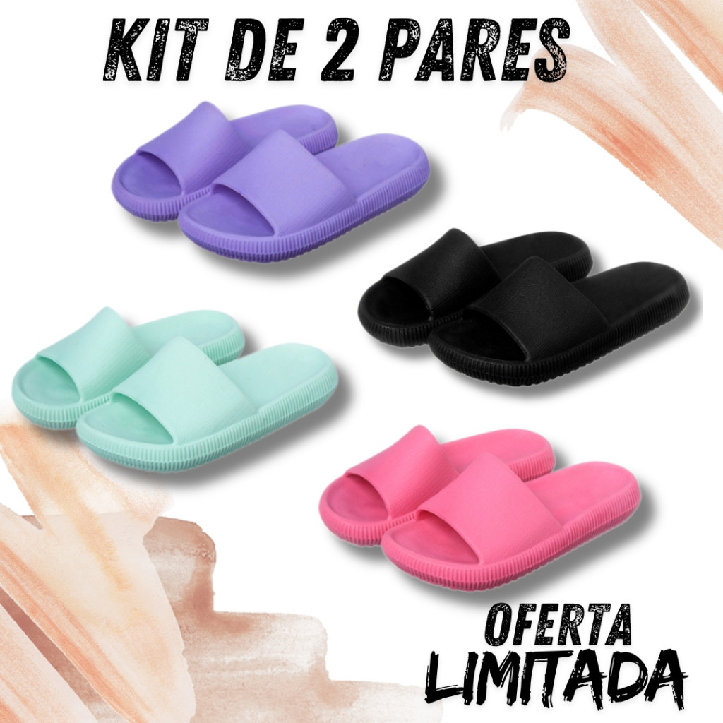 Chinelo Nuvem Slide Feminino Confortável Anatômico Antiderrapante Unissex