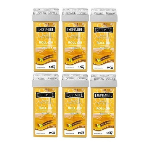 Kit 6 Refil Cera Depimiel Rollon Clássica 100g Envio Imediato em Oferta na Shopee