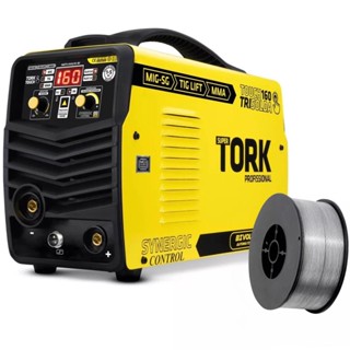 Maquina Solda Inversora Mig 160a Sem Gás Tig Mma Tork Soldas em Oferta na Shopee