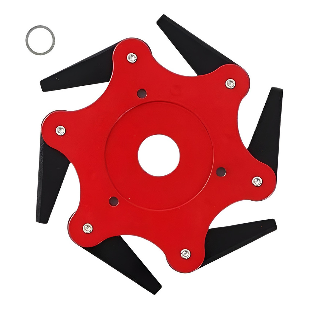 Kit 3 Lamina De Roçadeira Motopoda Podador Disco Serra 6 Laminas