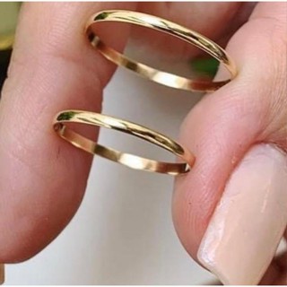 Par de Aliança 2mm Moedas antigas Casamento e noivado