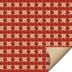 Folha para Ovos de Páscoa Papel Kraft Sweet Vermelho 69x89cm - 5 unidades - Cromus - Rizzo Distribuidora
