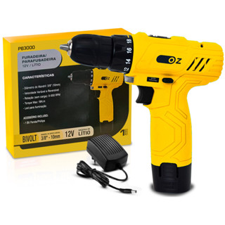 Parafusadeira Furadeira 3/8 12v A Bateria Bivolt