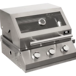 Churrasqueira a Gás para Embutir 3 Queimadores Gourmet Inox Mimo Style