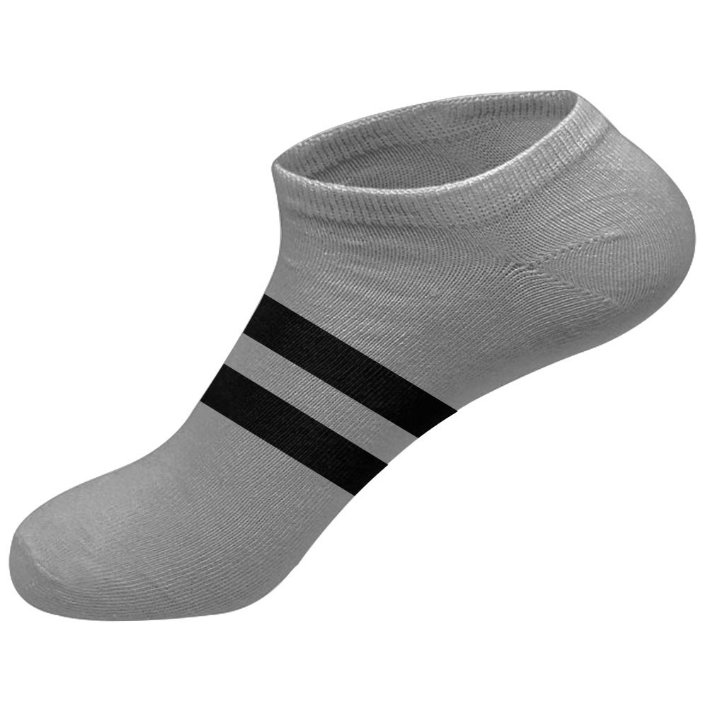 Kit 3 Pares de Meias Cano Curto Algodão Cinza M7 - Men Clothes