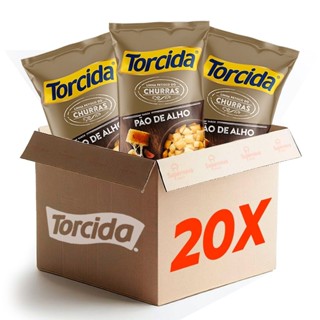 Kit Salgadinho Torcida Sabor Pão de Alho - 20 unidades de 70g