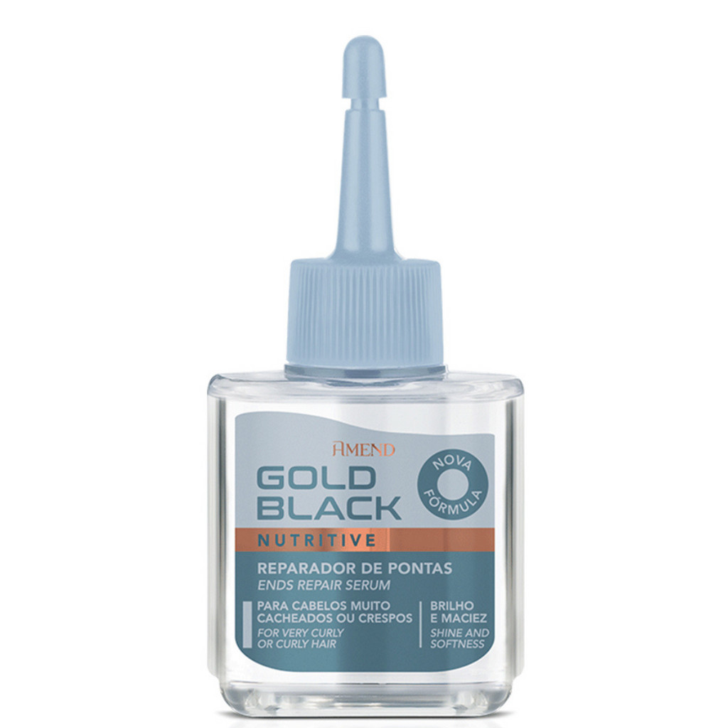 Reparador Nutritivo De Pontas Gold Black 30Ml Amend Silicone