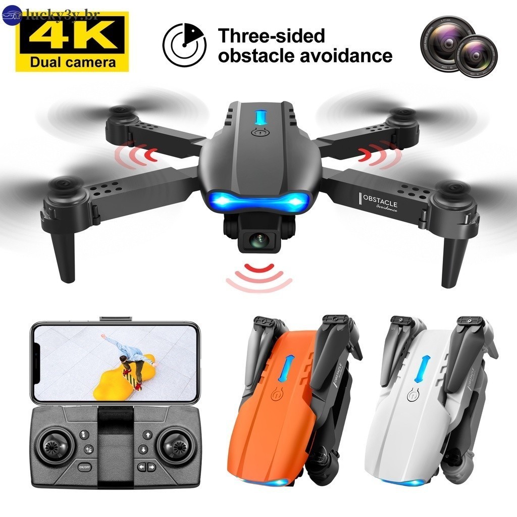 Drone Dual Camera E99 K3 Pro 4K HD Mini RC Wi-Fi Drone Proficional Duas Cameras