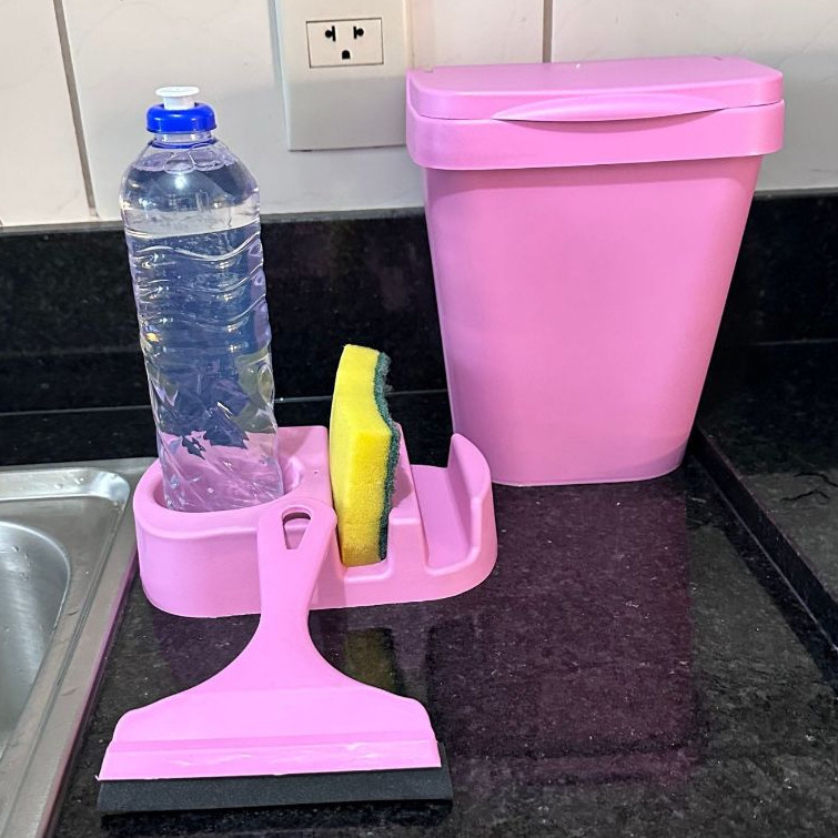 Kit Pia Multiuso Elegance Organizador de Pia 3 ou 4 Peças em Oferta na Shopee