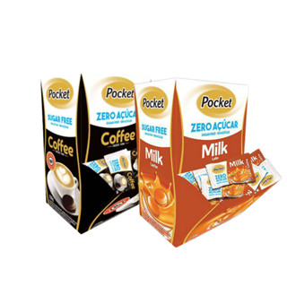 Bala Pocket de Café e Leite | Zero Açúcar, Diet Saudável Original Riclan | 2 Caixas 100un - 230g em Oferta na Shopee