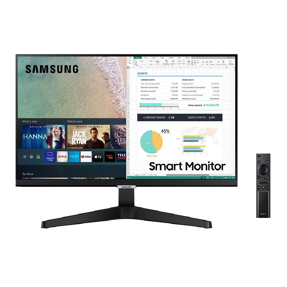 Monitor Smart Full HD 24" Pol. Tizen M5 Samsung