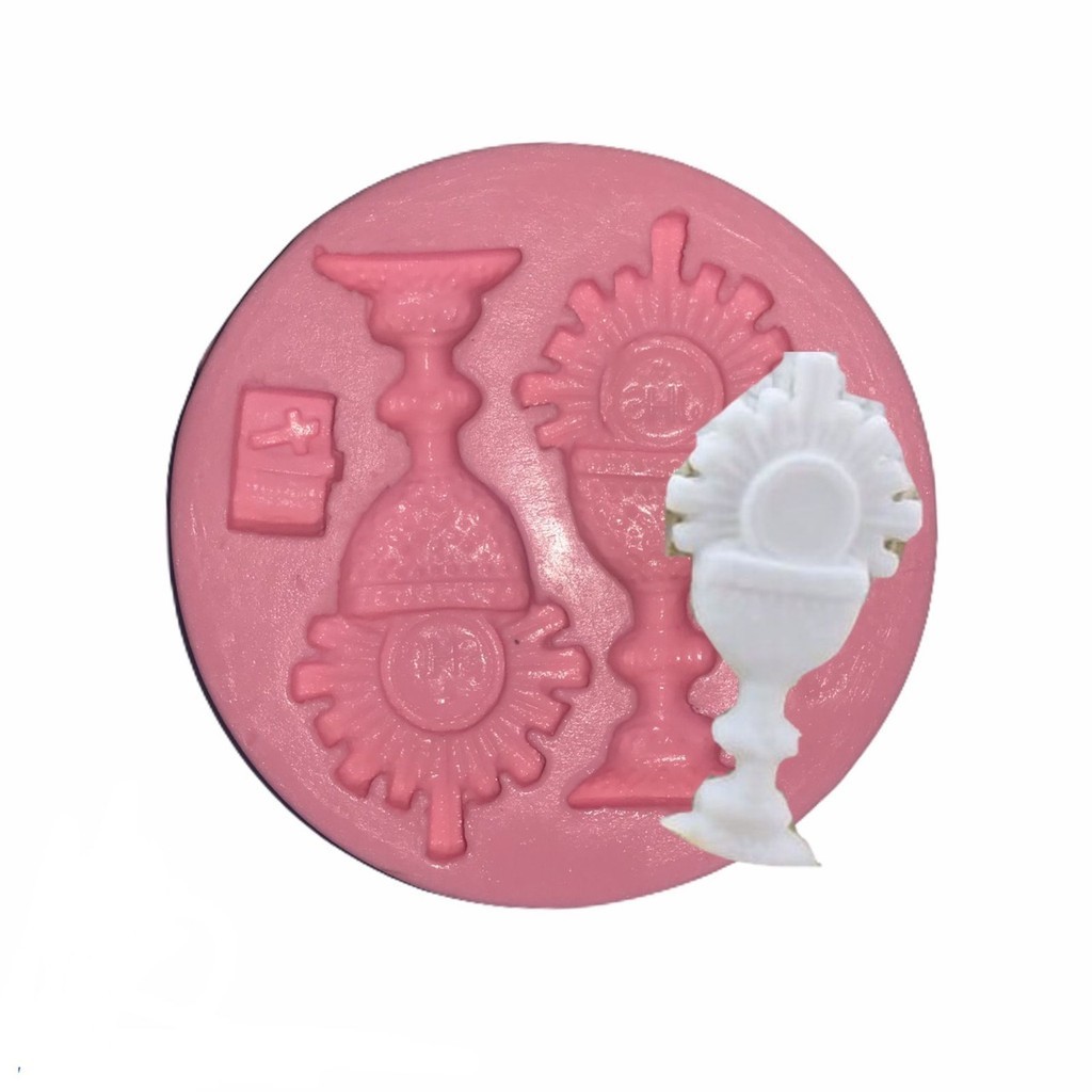 MOLDE DE SILICONE CÁLICE BATIZADO PRIMEIRA COMUNHÃO