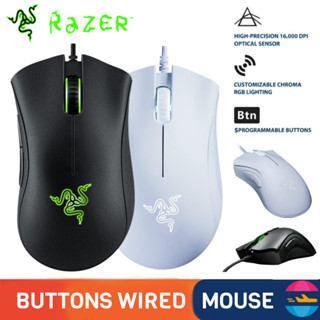 (Envio Rápido 24 Horas) Razer DeathAdder Wired Gaming Mouse 10000DPI Sensor Óptico Esports Ergonomic em Oferta na Shopee