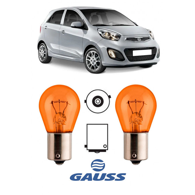 Par Lampada Pisca Seta Farol Kia Picanto 2013 2014 2015 2016 2017