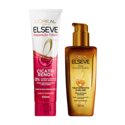 KIT LEAVE-IN REPARAÇÃO TOTAL 5 100ML + ÓLEO EXTRAORDINÁRIO ELSEVE - 2 Itens
