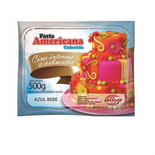 Pasta Americana Azul Bebê 500g Arcolor em Oferta na Shopee