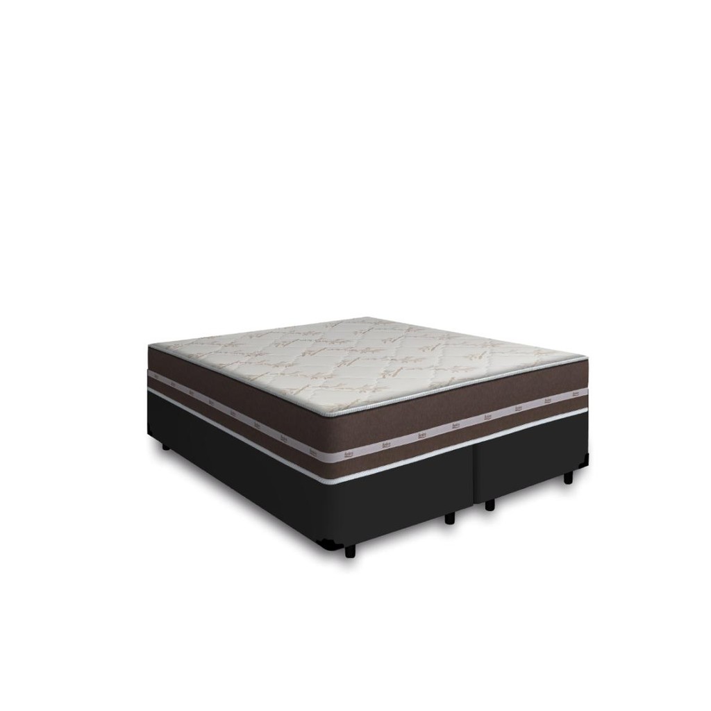 Cama Box Queen + Colchão de molas - Anjos - Classic Superlastic 158cm - Home & Living