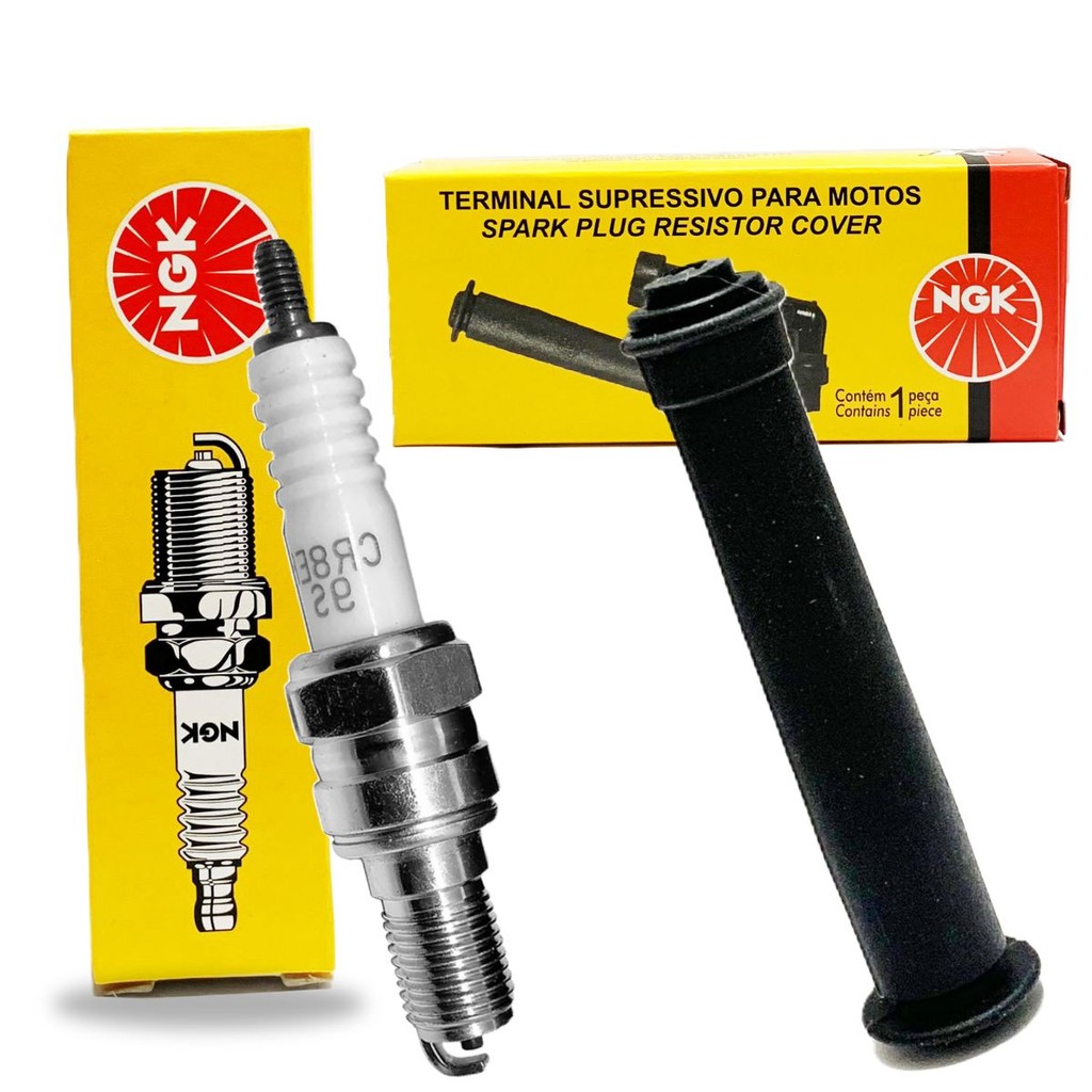Vela e Cachimbo Cbx 250 Twister / Xr 250 Tornado Ngk