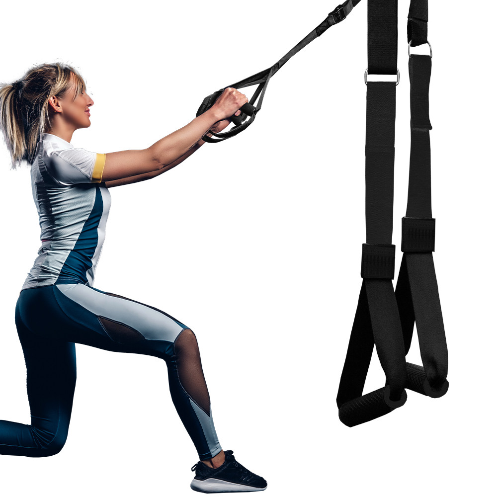 TRX Simples Fita De Suspensão Para Treinamento Reabilitação Funcional Pilates Yoga Fisioterapia 