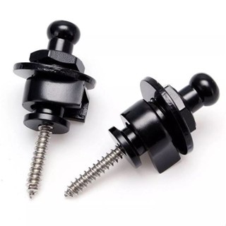 Trava de correia straplock strap lock anti queda para guitarra violão baixo preto o par em Oferta na Shopee
