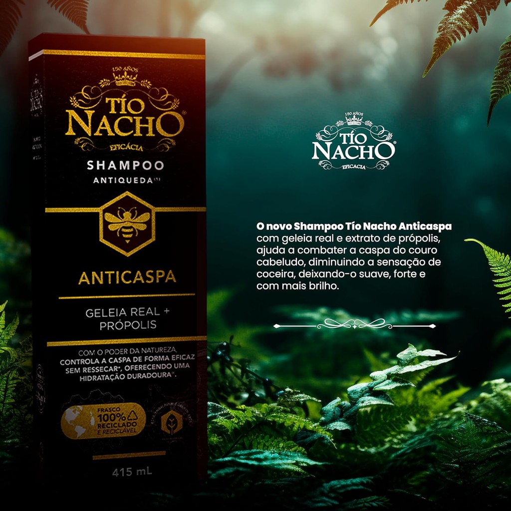 SHAMPOO ANTICASPA ANTIQUEDA TIO NACHO 415ML · foto 2