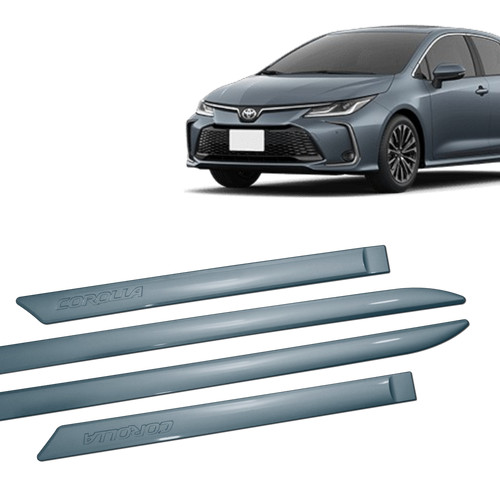 Jogo De Friso Lateral New Corolla Cor Original 2021 2022 2023 2024 2025