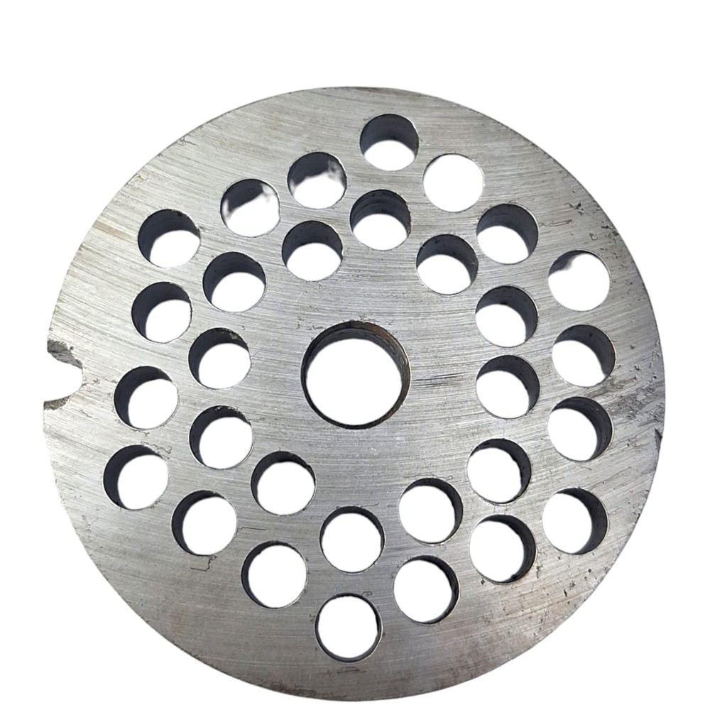 DISCO DE MOEDOR DE CARNE BOCA 9 FURO 6MM 9/06 AÇO CARBONO REDE PARA MOEDOR DE CARNE
