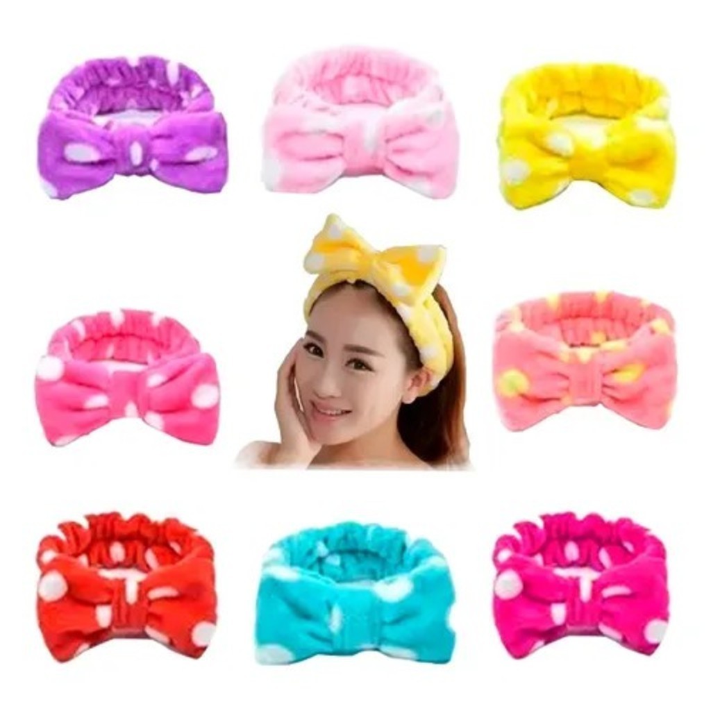 Faixa Laço Maquiagem Makeup Toalha Tiara Cabelo Rosto Limpo em Oferta na Shopee