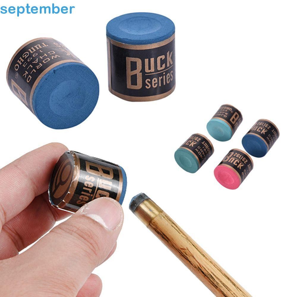 SEPTEMBER Giz Com Calcio Cilíndrico / Resistente Ao Carbono / Durável Para Taco De Sinuca / Bilhar