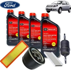 KIT REVISÃO 5W30 MOTORCRAFT SP + FILTROS ( FORD KA 1.0 /1.6 2008 > 2013)