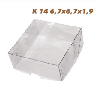 10 Caixas 6,7x6,7x1,9 Transparente em Acetato K14 ASSK em Oferta na Shopee
