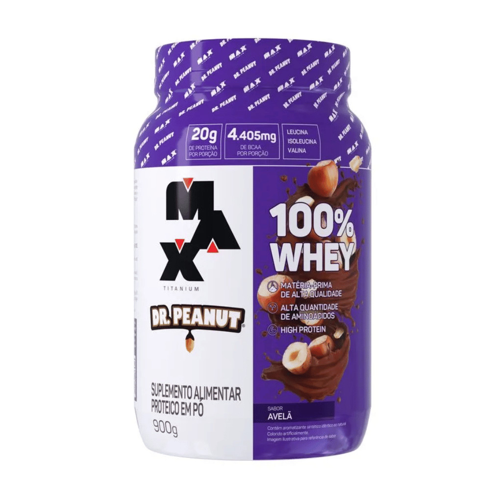 Whey Protein 100%  Dr. Peanut Max Titanium - Pote 900g