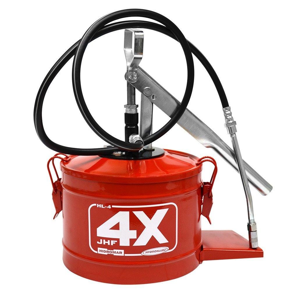 Bomba Manual para Graxa 4kg Vermelho HL-4 Oficina Caminhão Trator Máquina Pesada - Hydronlubz em Oferta na Shopee