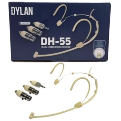 Microfone Headset Condensador Cardioide Dylan DH-55 P2, Mine XLR e TQG