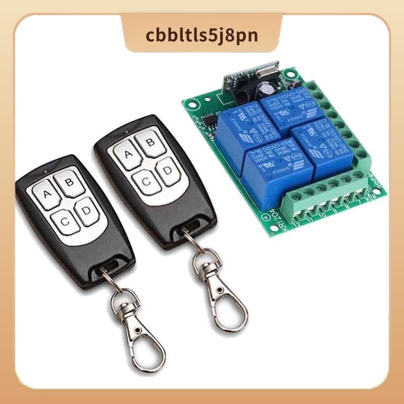 Chave De Controle Remoto Universal Sem Fio DC 12V 4CH Módulo Receptor De Relé Com RF De 4 Canais 433 Mhz Transmissor