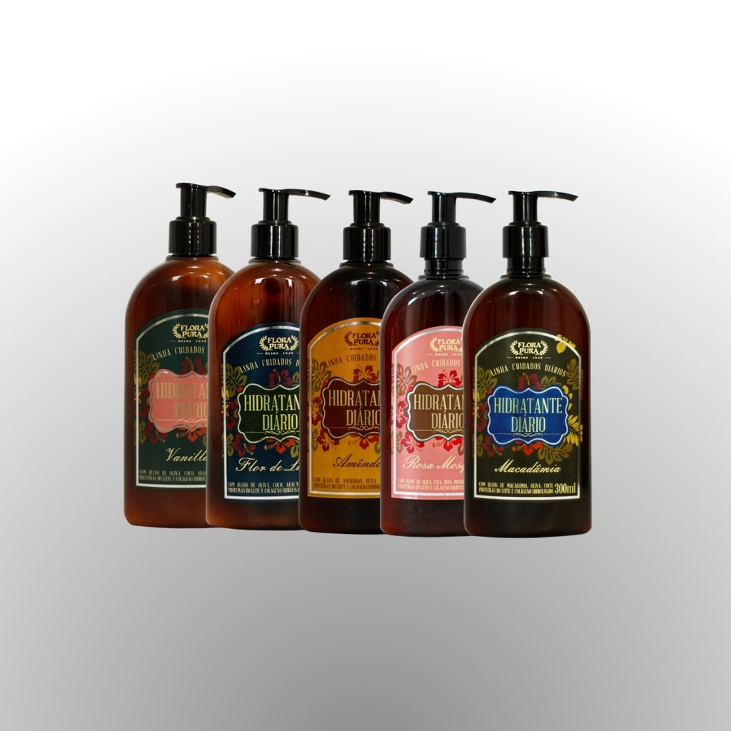 Hidratante Corporal Creme Diario 300ml | Flora Pura em Oferta na Shopee
