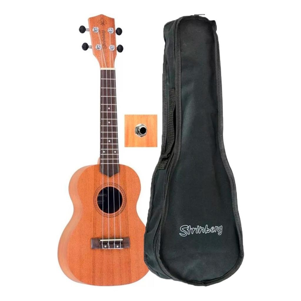Ukulele Strinberg Uk06c Mgs Concert Eletrico C/ Capa