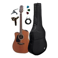 Violao Takamine Gd11mce Canhoto+capa Correia Couro+acessorio