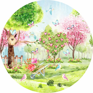 Painel 50X50 Jardim Redondo C/ elástico em Oferta na Shopee