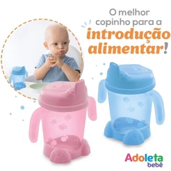 Copinho Urso Porta-Suco com Alça e Pé 200ml- Adoleta