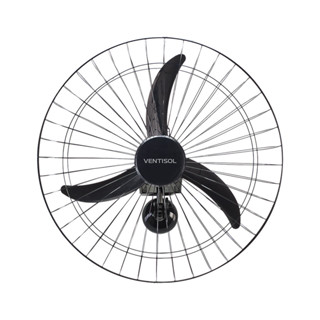 Ventilador de Parede Bivolt 60cm Ventisol Preto 200W com 3 Pás em Oferta na Shopee
