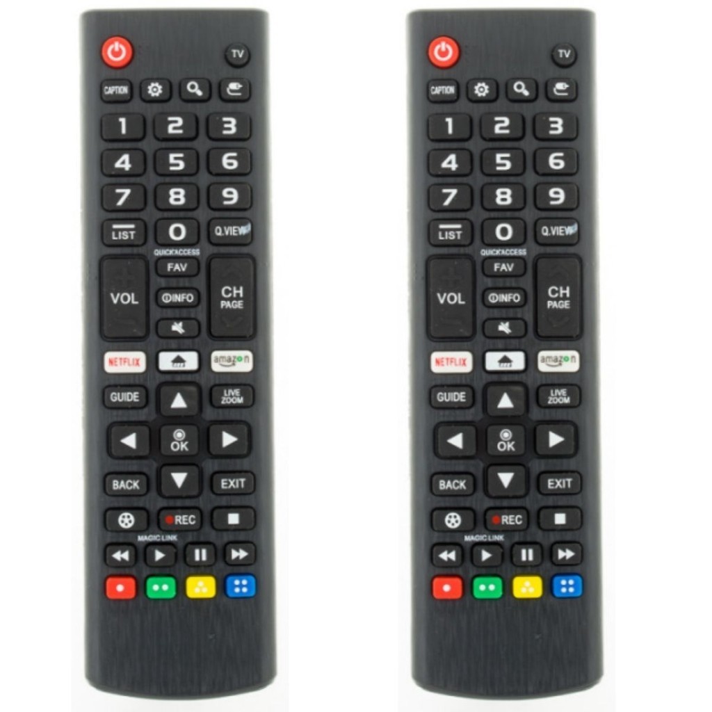 2 Controle Remoto LG Smart Netflix Amazon Akb73975702 Akb75095315